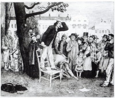 Un Orador Socialista, grabado por W.Strong, 1891 de English School